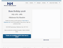 Tablet Screenshot of hamholiday.com